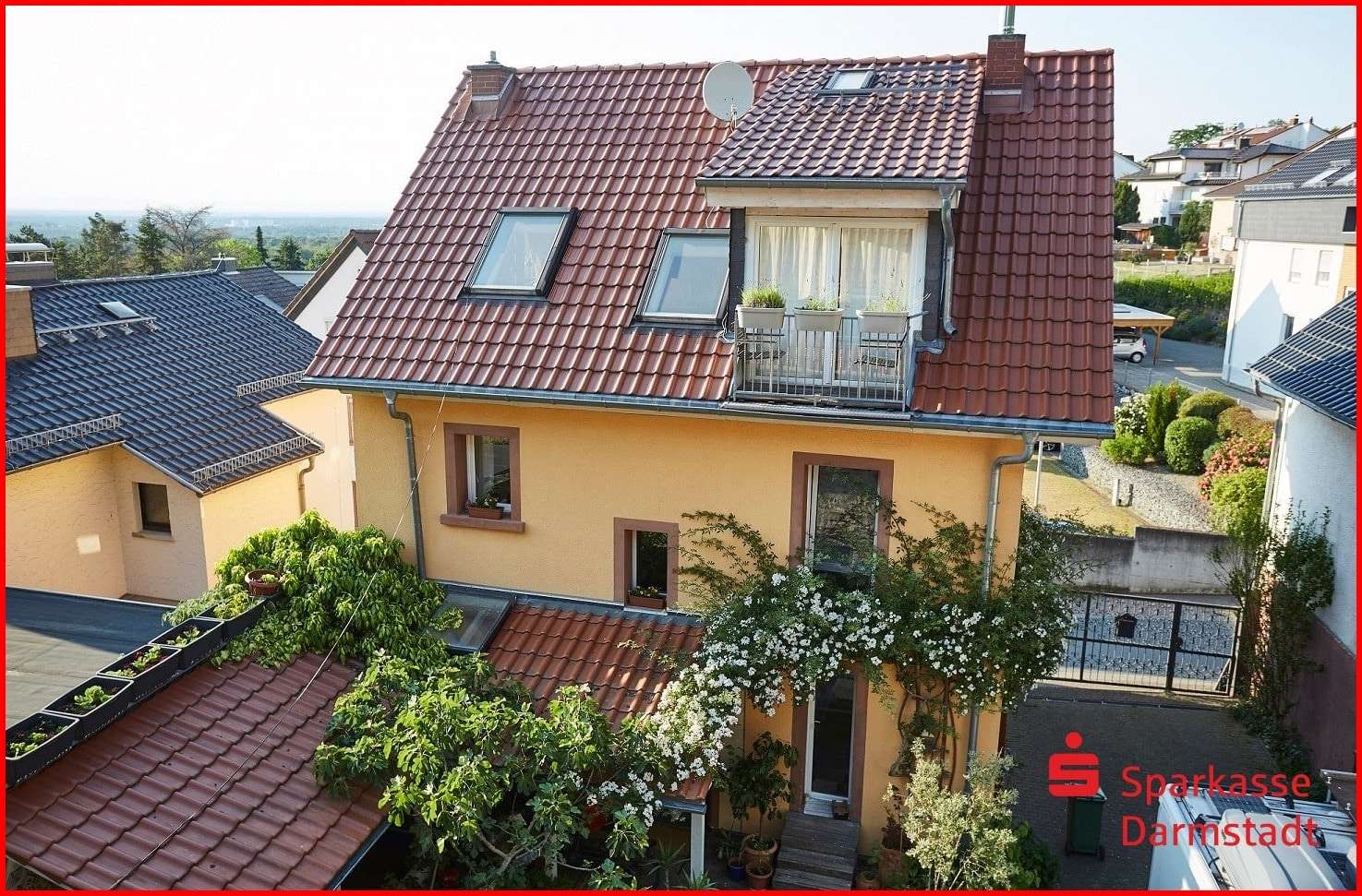Rückansicht Wohnhaus - Einfamilienhaus in 64342 Seeheim-Jugenheim mit 163m² kaufen