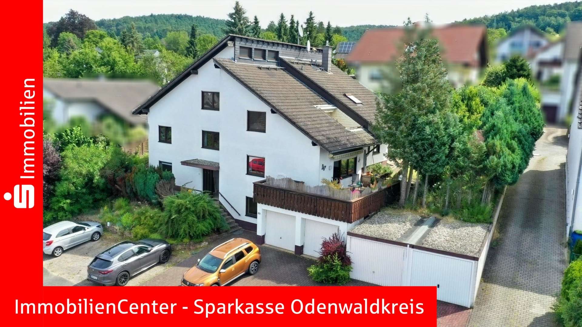 Ansicht Straßenseite - Zweifamilienhaus in 64720 Michelstadt mit 213m² kaufen