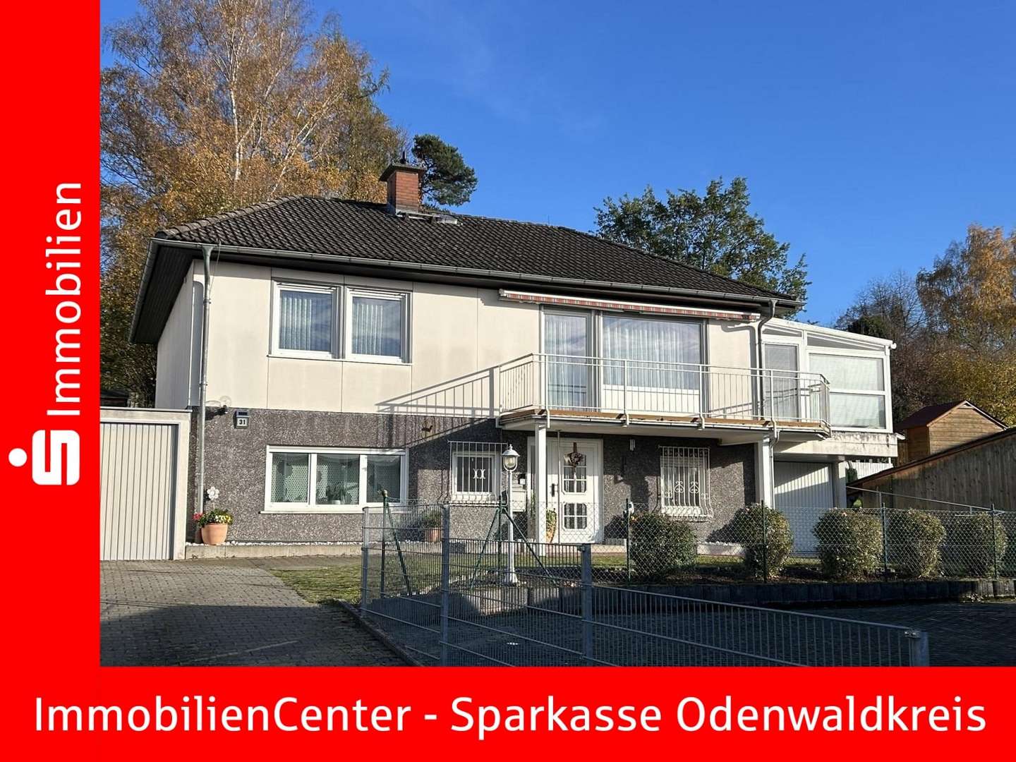 Ansicht West von der Zufahrt - Einfamilienhaus in 64720 Michelstadt mit 101m² kaufen