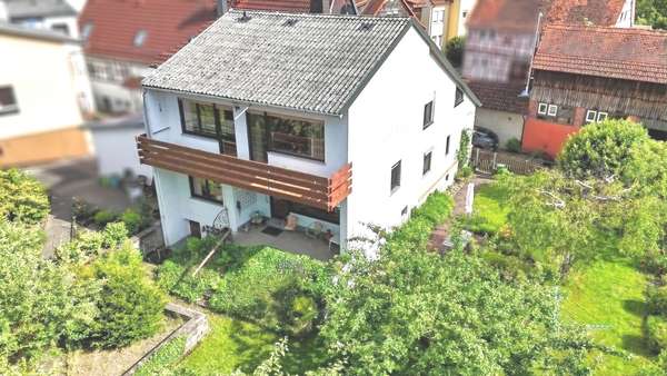 Ansicht Gartenseite Ansicht Gartenseite - Zweifamilienhaus in 64739 Höchst mit 165m² kaufen