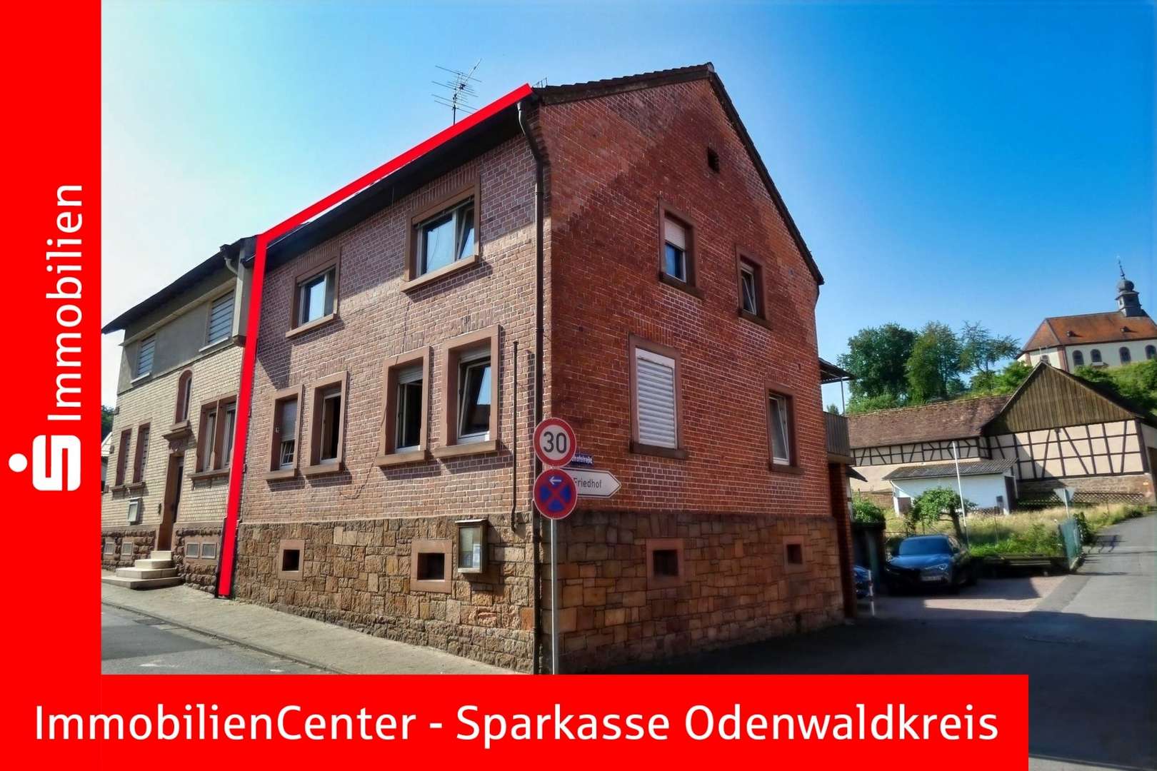 Ansicht Straßenseite Ansicht Straßenseite - Einfamilienhaus in 64750 Lützelbach mit 140m² kaufen
