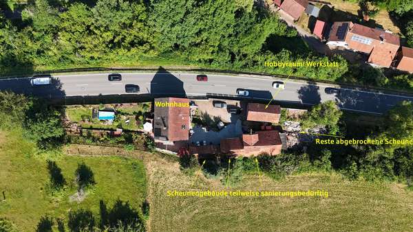 Vogelperspektive Vogelperspektive - Bauernhaus in 64711 Erbach mit 290m² kaufen