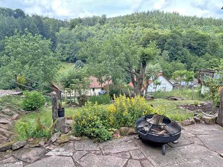 Ausblick von der Terrasse - Einfamilienhaus in 64760 Oberzent mit 149m² kaufen