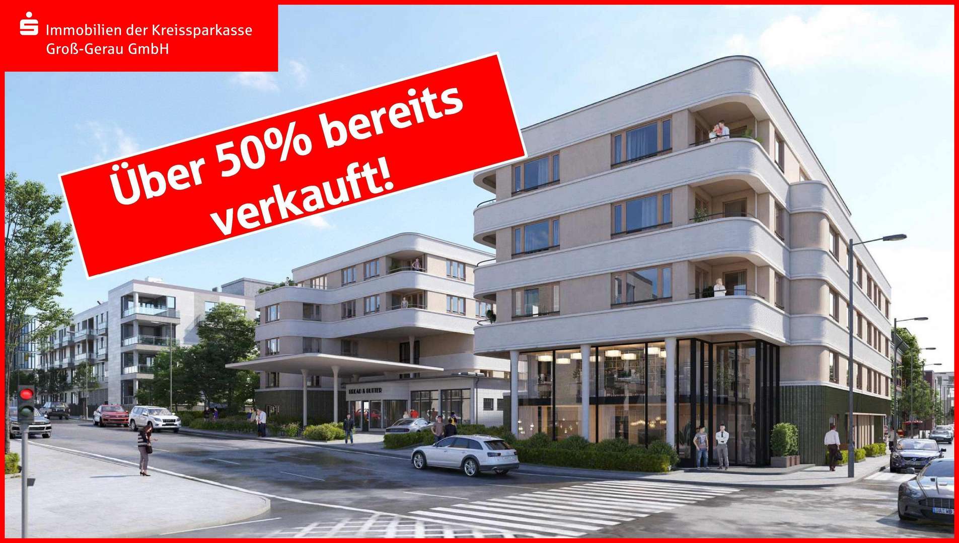 Teichhaus Carrée - Etagenwohnung in 64287 Darmstadt mit 81m² kaufen
