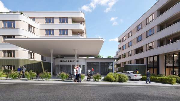 Teichhaus Carree Tankstelle - Dachgeschosswohnung in 64287 Darmstadt mit 51m² kaufen