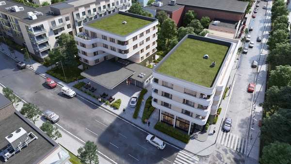 Teichhaus Carrée Luftaufnahme Teichhaus Carrée Luftaufnahme - Erdgeschosswohnung in 64287 Darmstadt mit 68m² kaufen