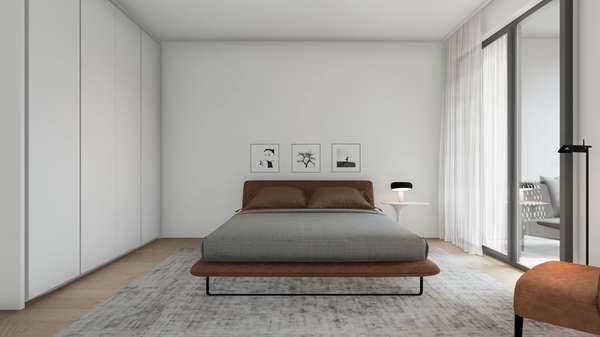 Schlafzimmer - Erdgeschosswohnung in 65795 Hattersheim mit 58m² kaufen