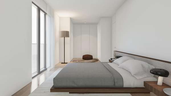 Schlafzimmer - Etagenwohnung in 65795 Hattersheim mit 73m² kaufen