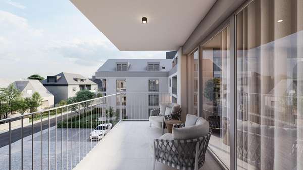 Ausblick vom Balkon - Etagenwohnung in 65795 Hattersheim mit 117m² kaufen