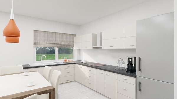 Küche (Wohnbeispiel) - Maisonette-Wohnung in 64546 Mörfelden-Walldorf mit 123m² kaufen