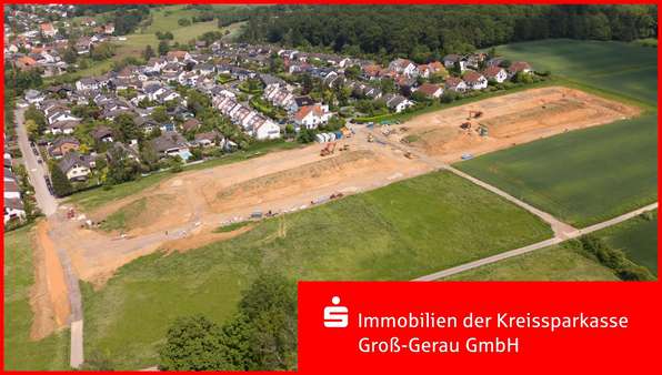 Drohnenbild Baugebiet - Grundstück in 65719 Hofheim mit 469m² kaufen
