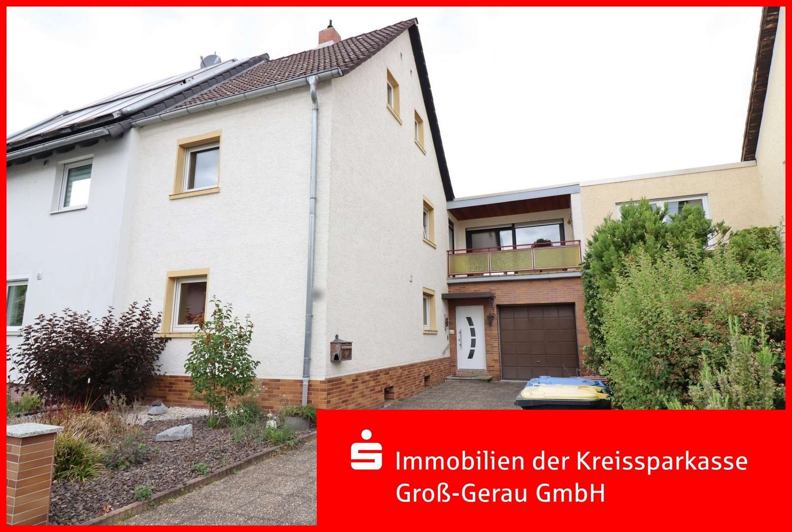 Außenansicht Straßenseite - Doppelhaushälfte in 65428 Rüsselsheim mit 183m² kaufen