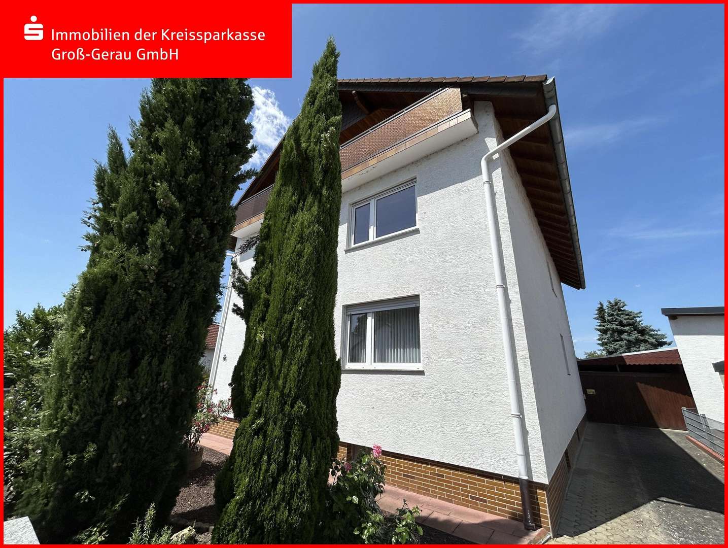 Außenansicht Außenansicht - Zweifamilienhaus in 65468 Trebur mit 248m² kaufen