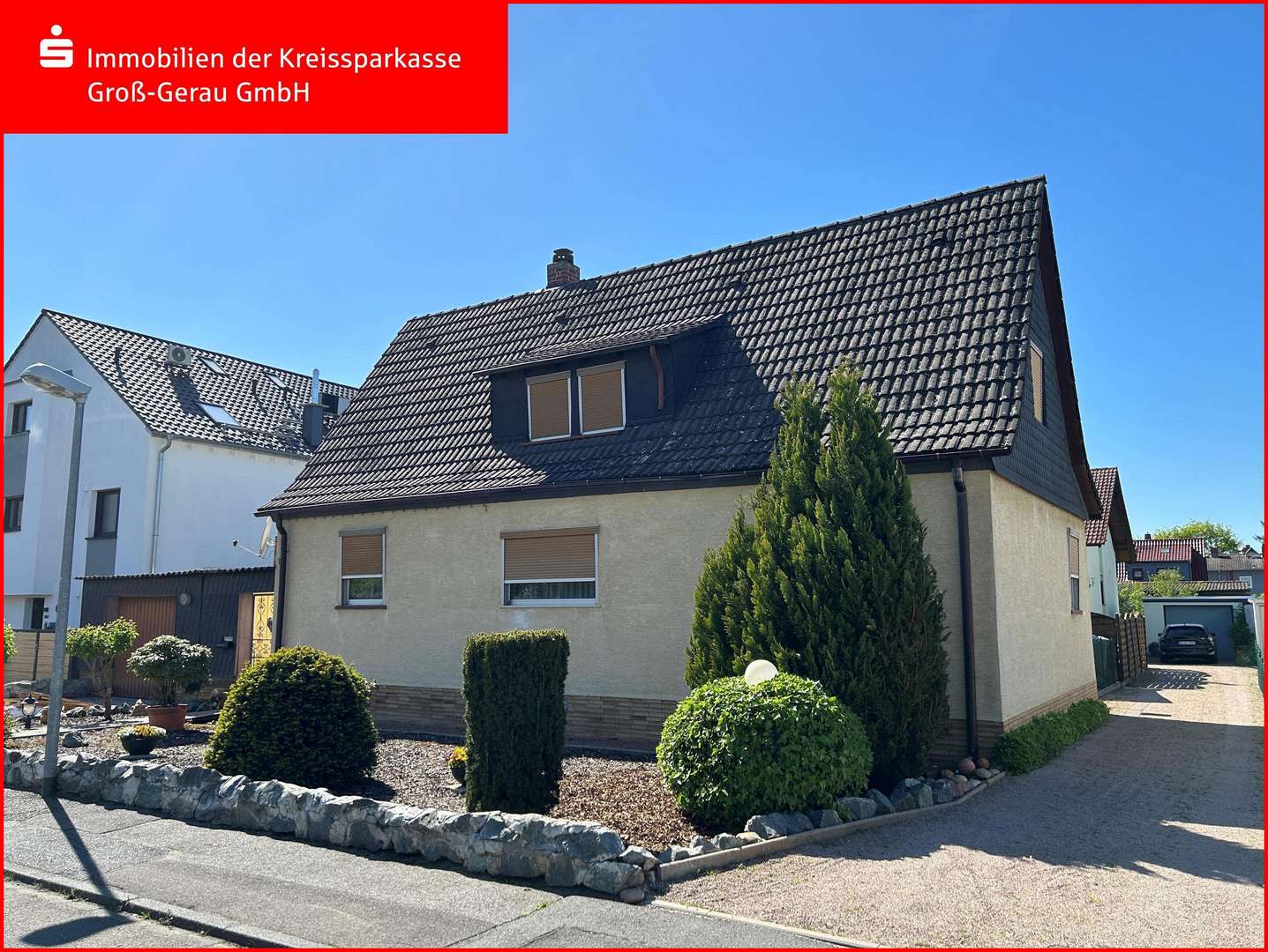 Außenansicht Außenansicht - Einfamilienhaus in 64521 Groß-Gerau mit 109m² kaufen