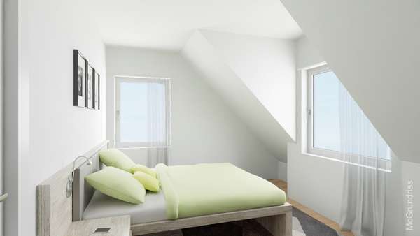 Schlafzimmer Schlafzimmer - Dachgeschosswohnung in 65428 Rüsselsheim mit 84m² kaufen