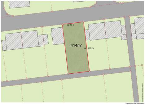 Flurplan - Grundstück in 64832 Babenhausen mit 414m² kaufen