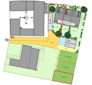 Lageplan - Reihenendhaus in 64846 Groß-Zimmern mit 147m² kaufen