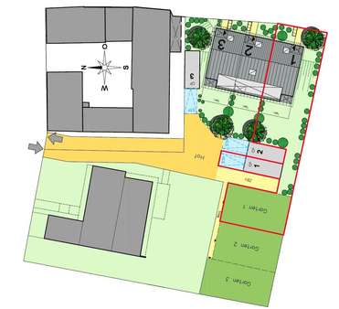 Lageplan - Reihenendhaus in 64846 Groß-Zimmern mit 147m² kaufen