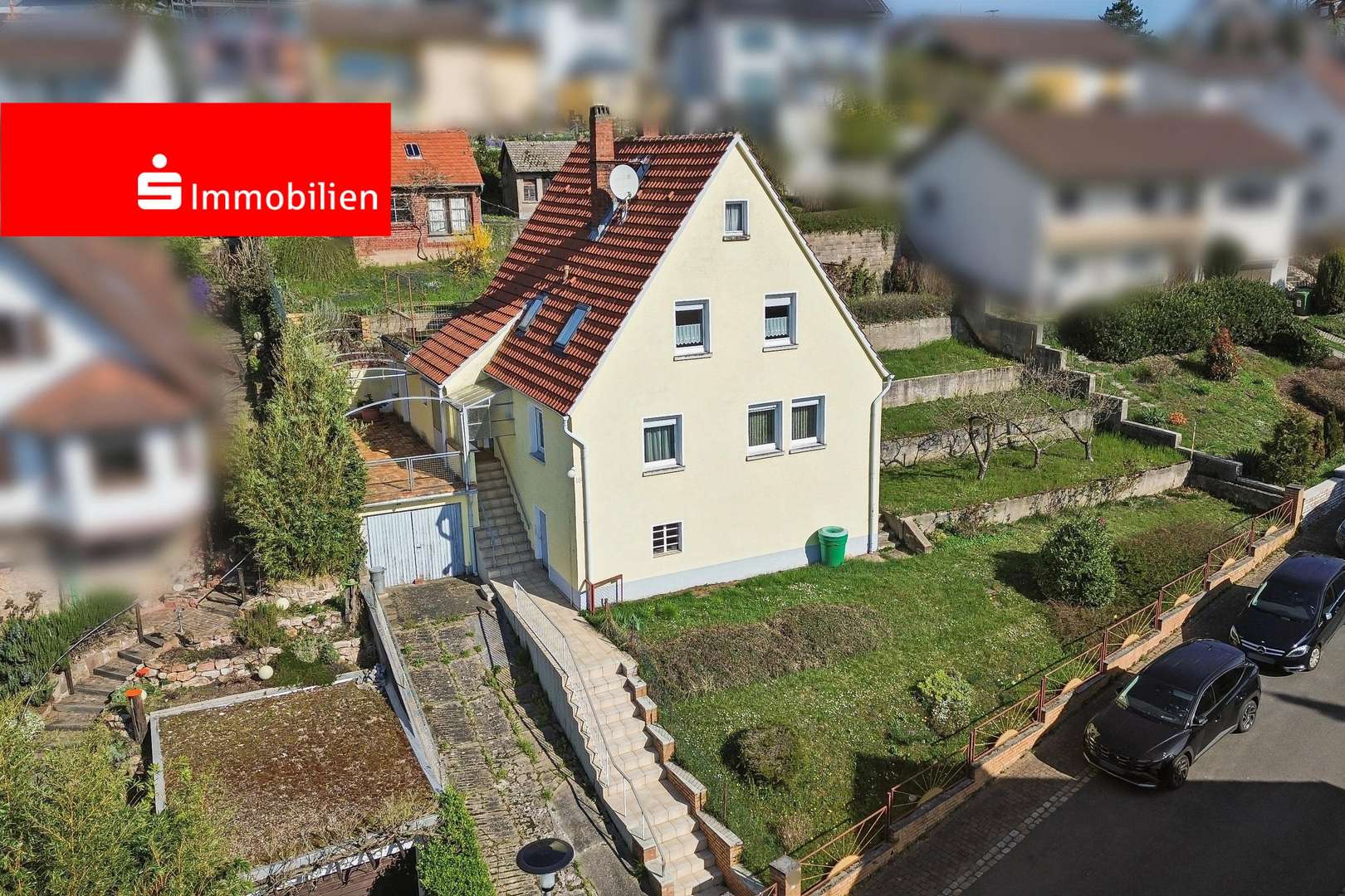 Straßenansicht (Luftbild) - Einfamilienhaus in 64823 Groß-Umstadt mit 152m² kaufen
