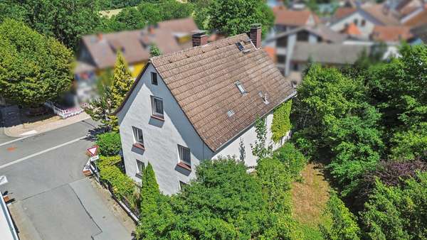 Rückansicht (Luftbild) Rückansicht (Luftbild) - Einfamilienhaus in 64853 Otzberg mit 130m² kaufen