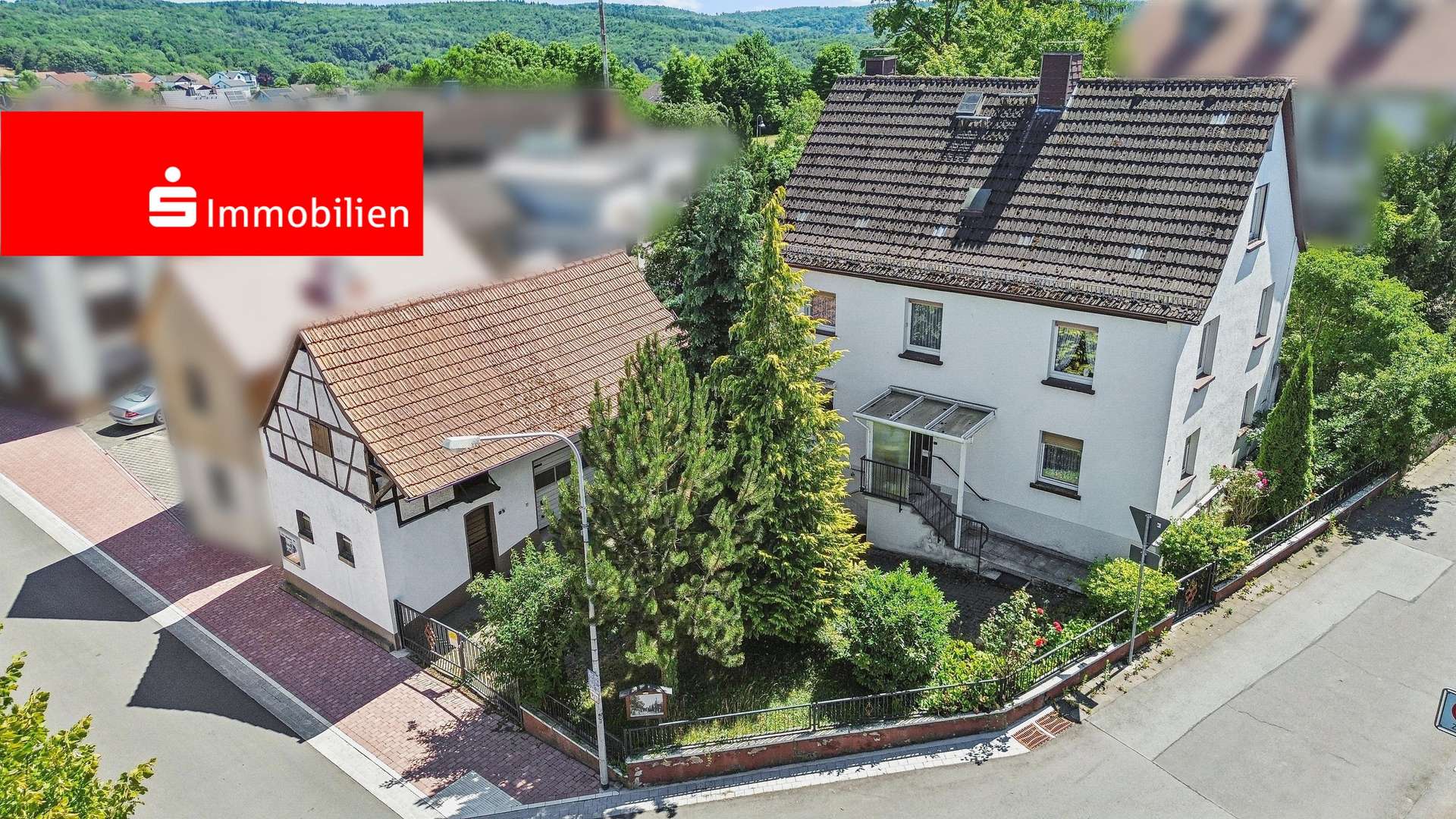 Straßenansicht (Luftbild) Straßenansicht (Luftbild) - Einfamilienhaus in 64853 Otzberg mit 130m² kaufen