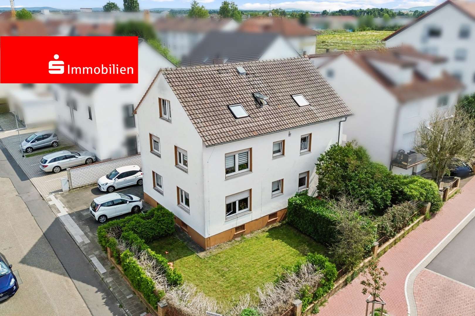 Straßenansicht (Luftbild) Straßenansicht (Luftbild) - Mehrfamilienhaus in 64839 Münster mit 235m² kaufen