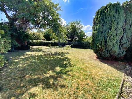 Blick vom Haus in den Garten Blick vom Haus in den Garten - Einfamilienhaus in 35463 Fernwald mit 117m² kaufen