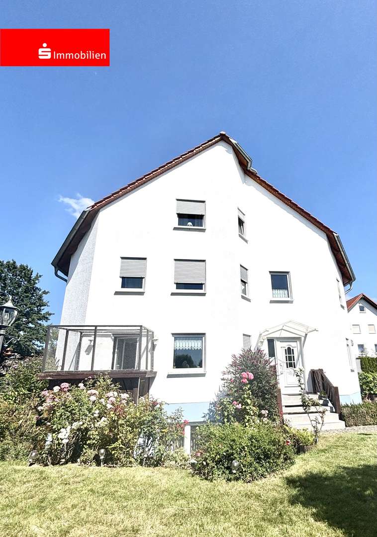 Hausansicht vom Garten Hausansicht vom Garten - Doppelhaushälfte in 35396 Gießen mit 182m² kaufen