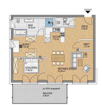 EG Wohnung Nr. 17 im Haus 2 - Erdgeschosswohnung in 35708 Haiger mit 89m² kaufen