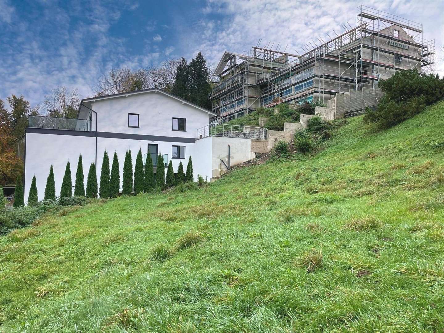 Blick auf das Grundstück Blick auf das Grundstück - Grundstück in 34385 Bad Karlshafen mit 1017m² kaufen