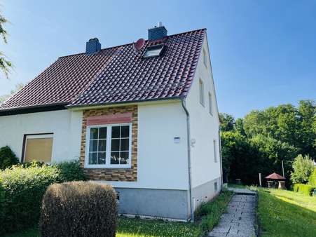 Frontansicht Frontansicht - Doppelhaushälfte in 34314 Espenau mit 95m² kaufen