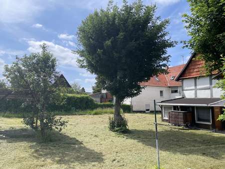 Blick in den Garten Blick in den Garten - Einfamilienhaus in 34396 Liebenau mit 113m² kaufen