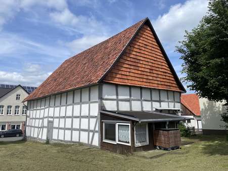 Rückansicht Rückansicht - Einfamilienhaus in 34396 Liebenau mit 113m² kaufen