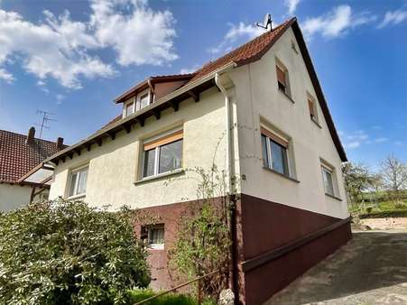 Seitenansicht mit Hofeinfahrt - Einfamilienhaus in 36205 Sontra mit 117m² kaufen