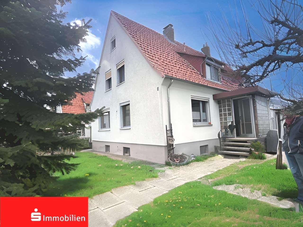 Vorderansicht Vorderansicht - Doppelhaushälfte in 37249 Neu-Eichenberg mit 102m² kaufen