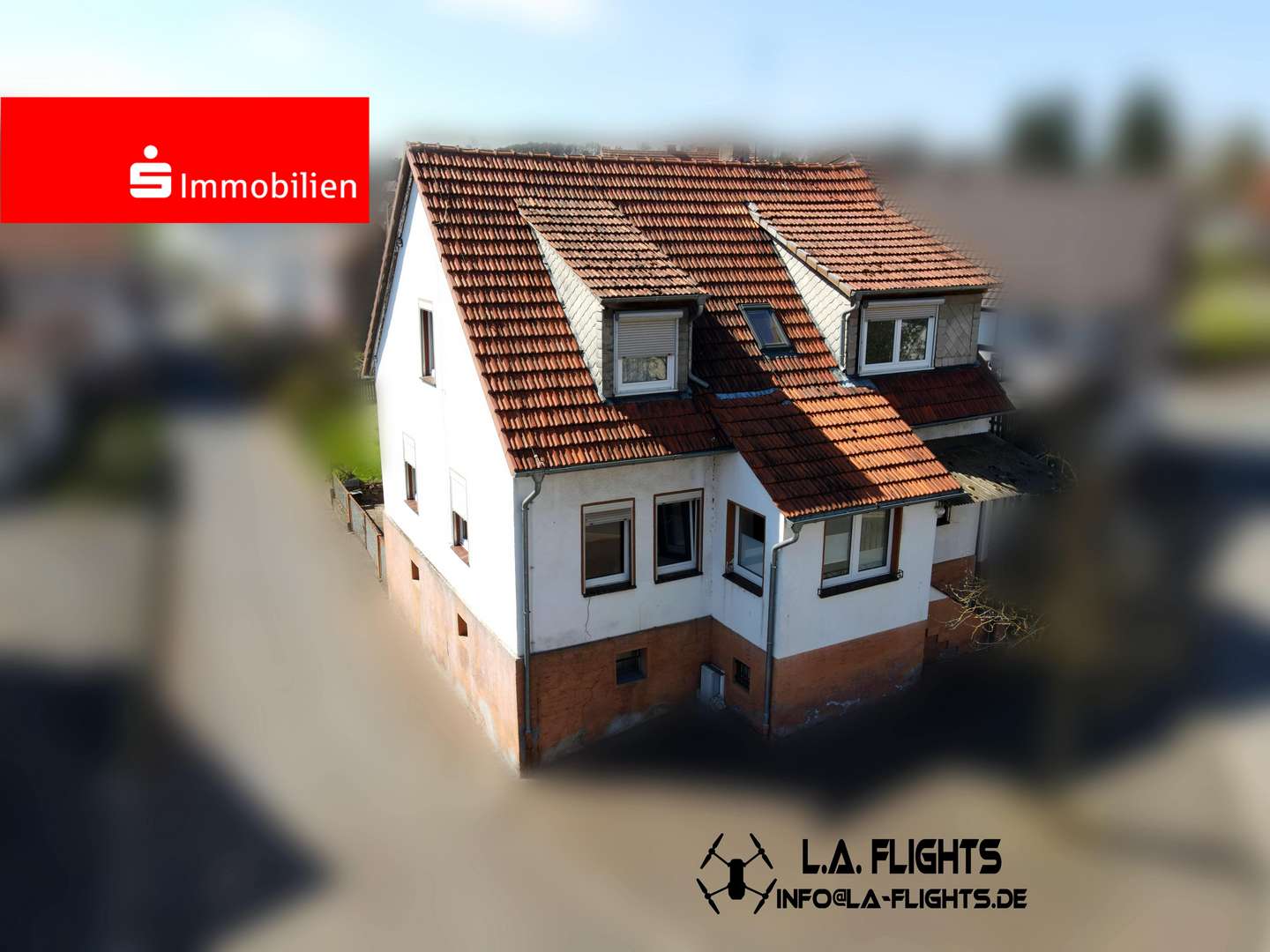 Drohneaufnahme - Einfamilienhaus in 35285 Gemünden mit 120m² günstig kaufen