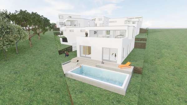 Außenansicht Pool optional Sonderausstattung Außenansicht Pool optional Sonderausstattung - Einfamilienhaus in 34537 Bad Wildungen mit 222m² kaufen