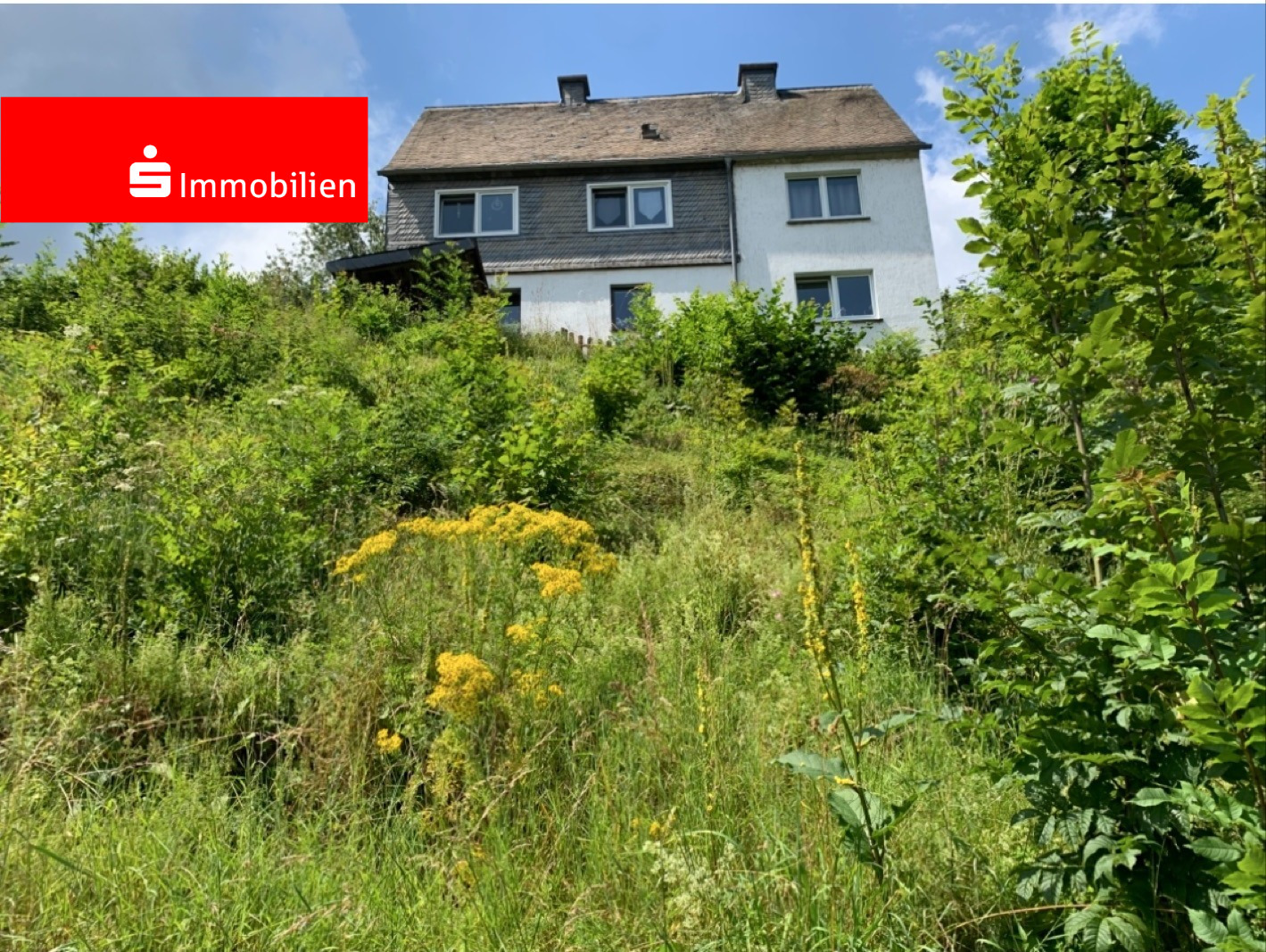 Hausansicht aus dem Garten - Zweifamilienhaus in 34508 Willingen mit 245m² kaufen