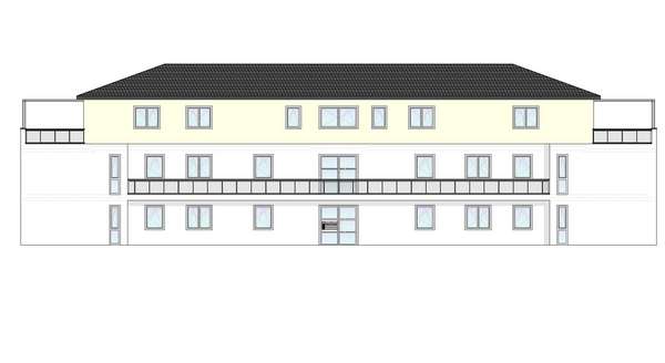 Frontansicht der Wohnanlage Frontansicht der Wohnanlage - Erdgeschosswohnung in 36110 Schlitz mit 63m² kaufen