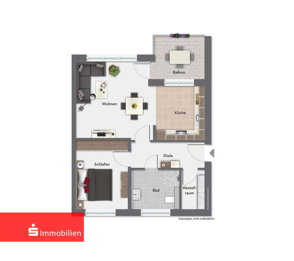 Barrierefreie Erdgeschosswohnung - Erdgeschosswohnung in 36110 Schlitz mit 63m² kaufen