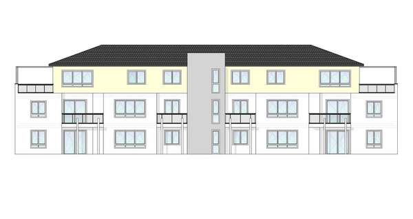 Rückansicht der Wohnanlage Rückansicht der Wohnanlage - Penthouse-Wohnung in 36110 Schlitz mit 122m² kaufen