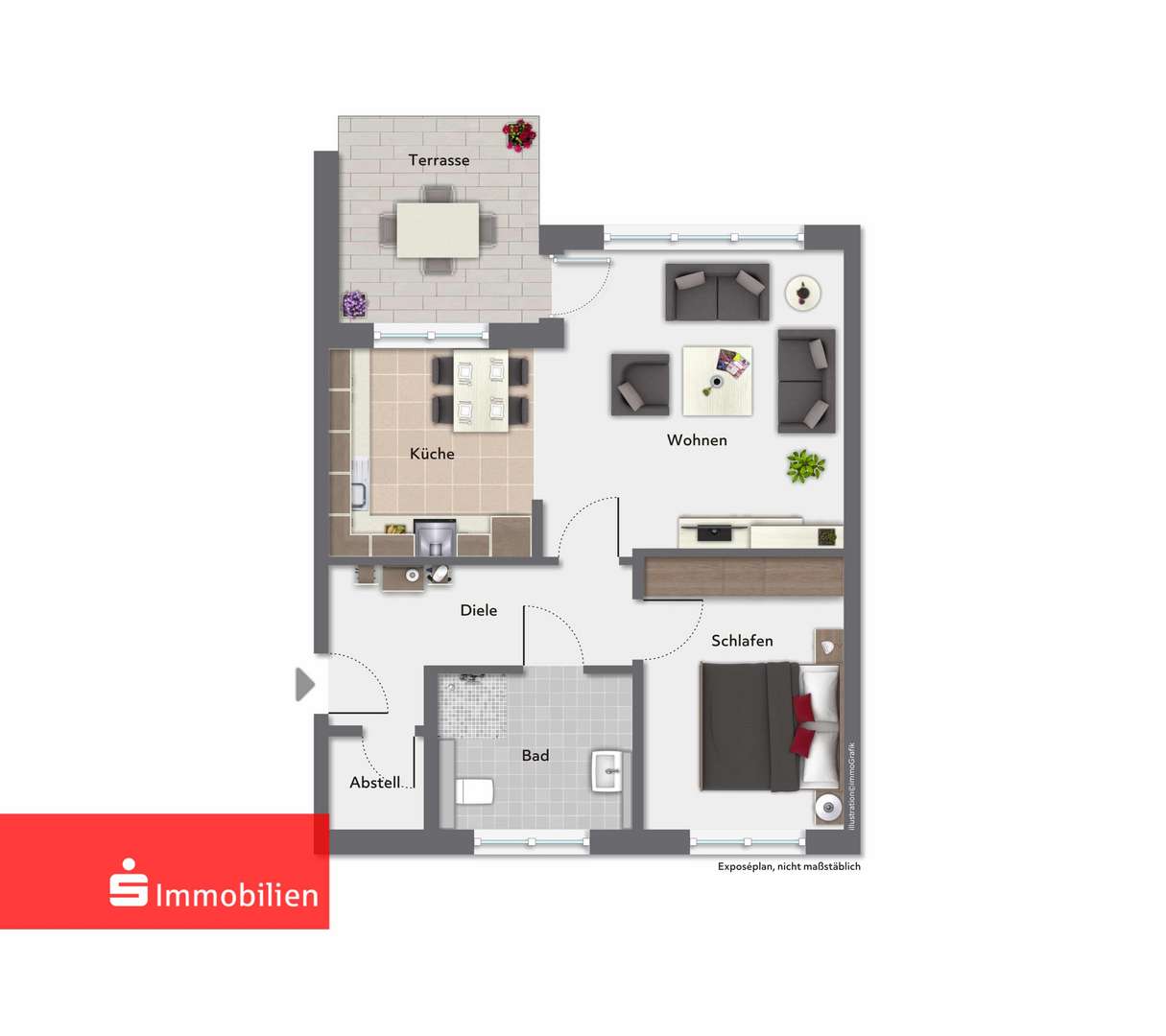 Barrierefreie Etagenwohnung - Etagenwohnung in 36110 Schlitz mit 63m² kaufen