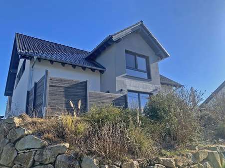 Rückansicht aus dem Garten Rückansicht aus dem Garten - Einfamilienhaus in 36124 Eichenzell mit 189m² kaufen