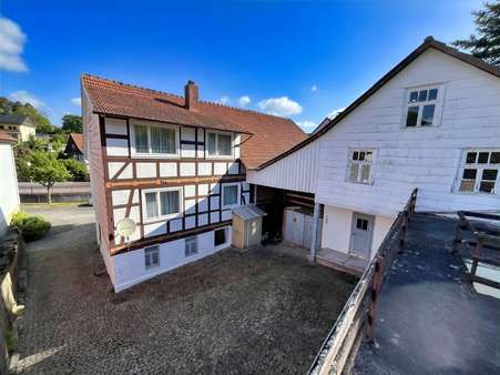 Hinterhof von Oben - Landhaus in 36266 Heringen mit 100m² kaufen