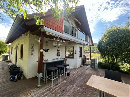 Terrasse Terrasse - Zweifamilienhaus in 36289 Friedewald mit 185m² kaufen