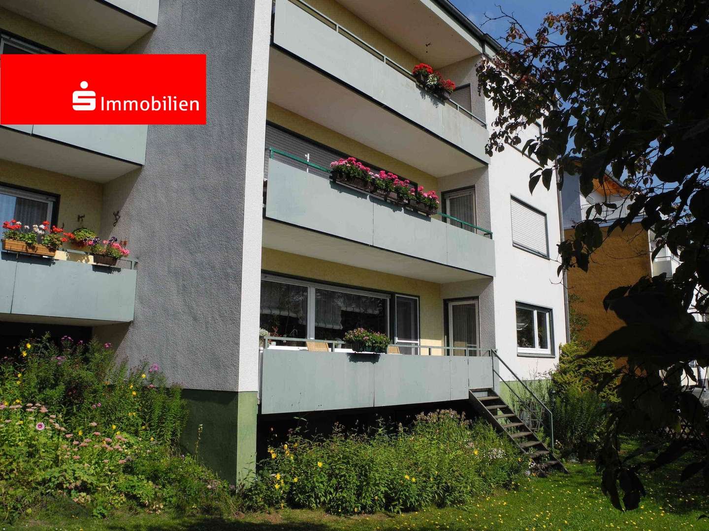 Gartenansicht - Etagenwohnung in 35041 Marburg mit 99m² kaufen