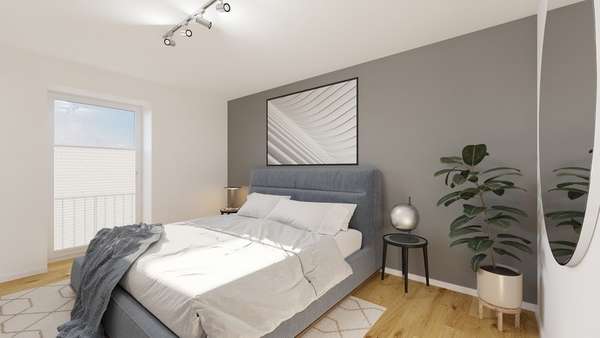 So könnte Ihr Schlafzimmer aussehen - Erdgeschosswohnung in 66907 Glan-Münchweiler mit 80m² kaufen