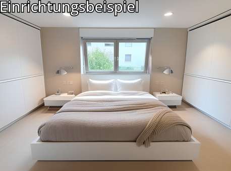 Schlafzimmer - Visualisierung Schlafzimmer - Visualisierung - Erdgeschosswohnung in 67459 Böhl-Iggelheim mit 86m² kaufen