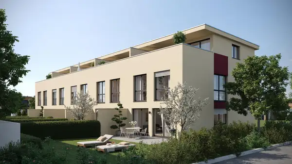 Großzügiges Reihenendhaus mit Penthouseetage und Garten zum Erstbezug mitten in den Weinbergen