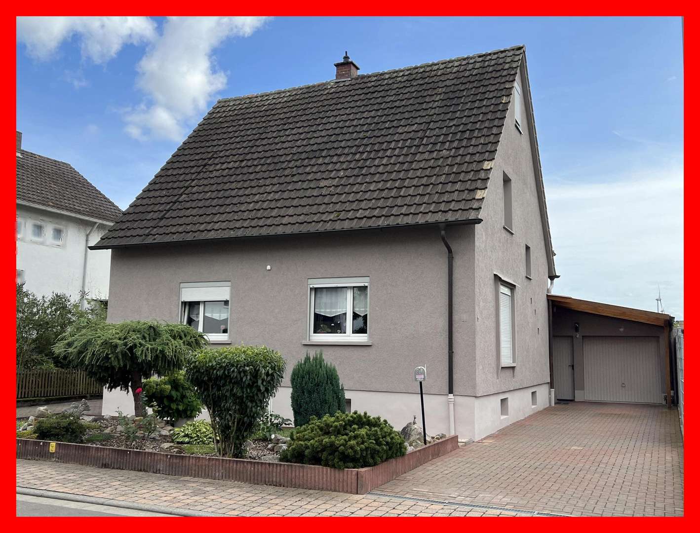 Hauszugang und Garage - Zweifamilienhaus in 76863 Herxheim mit 200m² kaufen